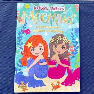 Mermaid coloring book- does NOT include stickers see description 💕❤️